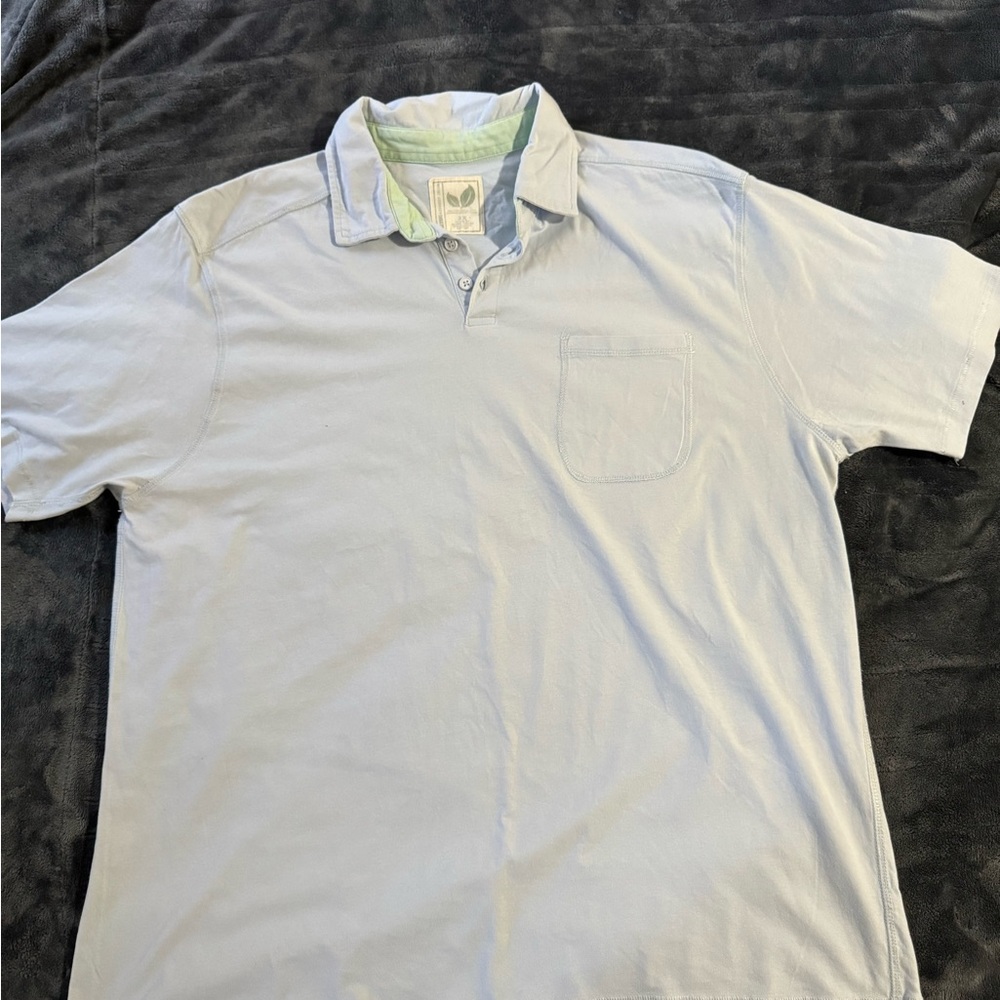 Alexander Julian Light Blue Polo with Chest Pocket